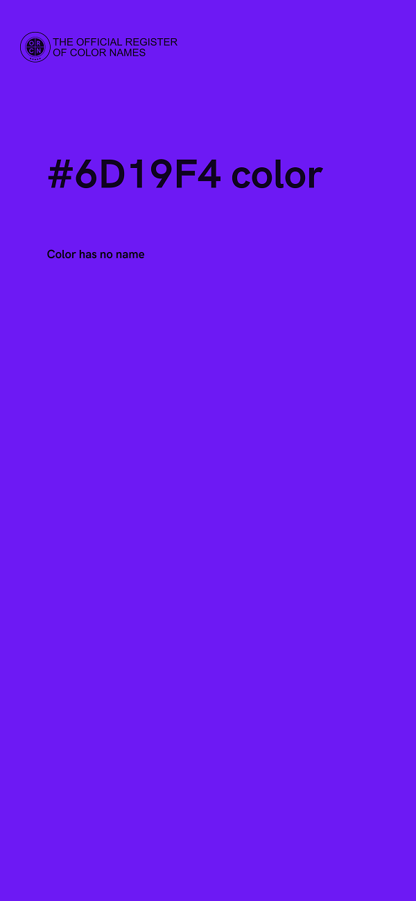 #6D19F4 color image