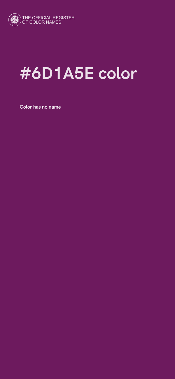 #6D1A5E color image