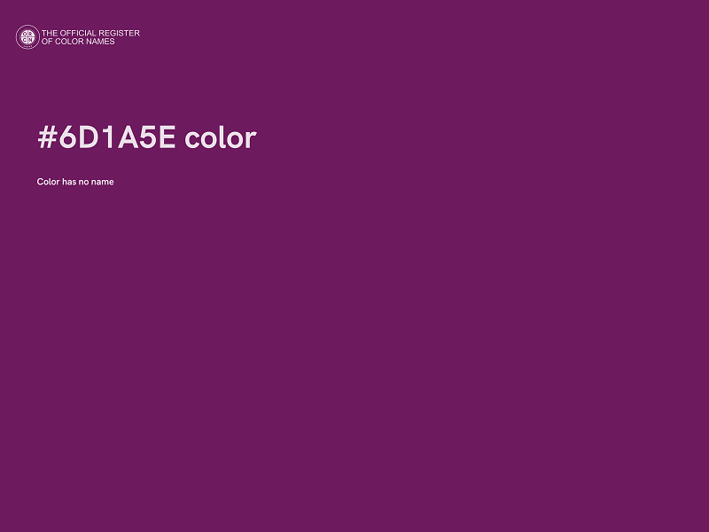 #6D1A5E color image