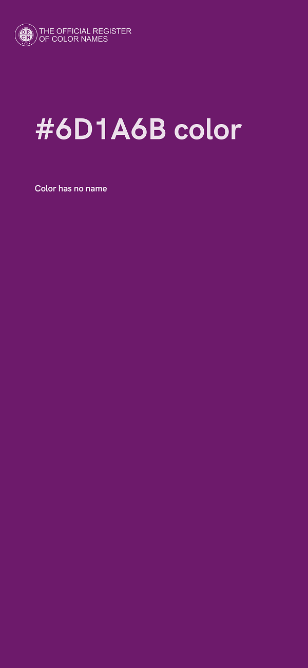 #6D1A6B color image