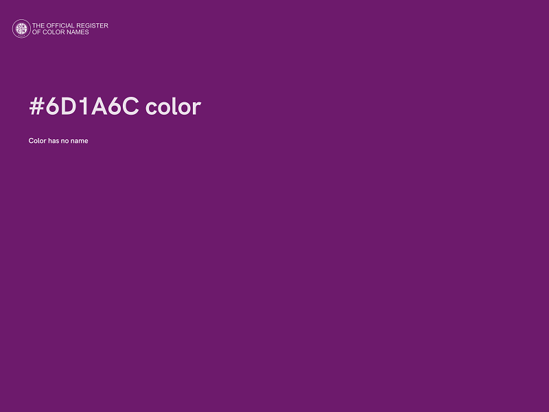 #6D1A6C color image