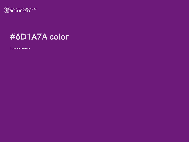 #6D1A7A color image