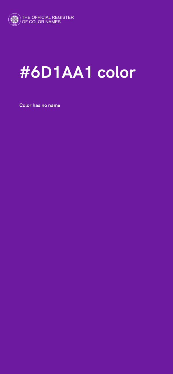 #6D1AA1 color image