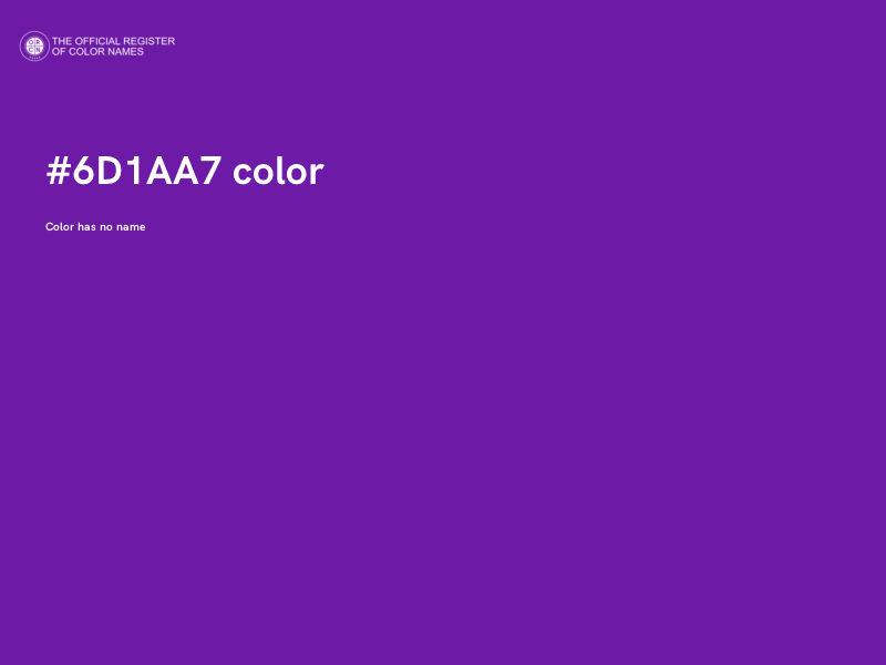 #6D1AA7 color image