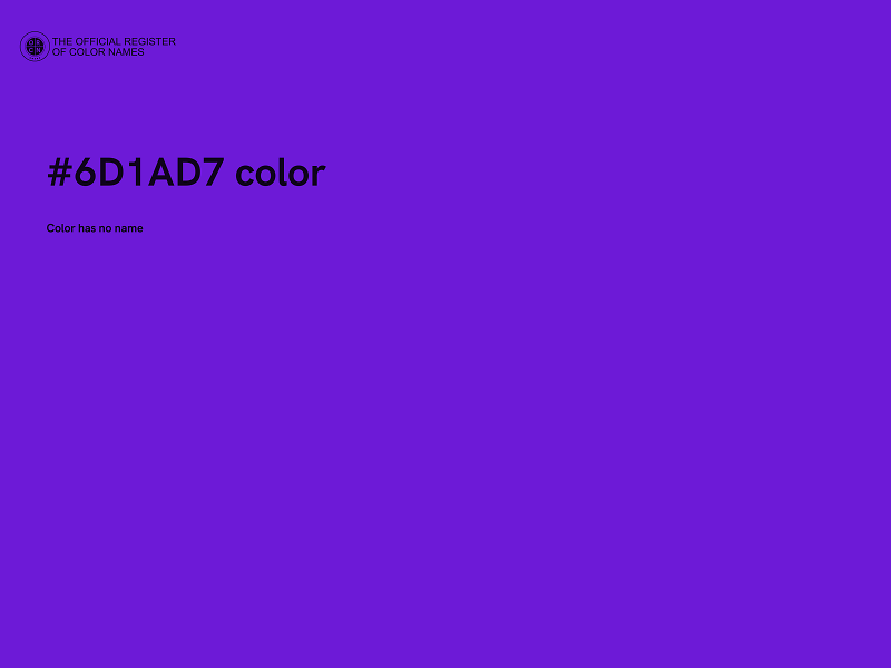 #6D1AD7 color image