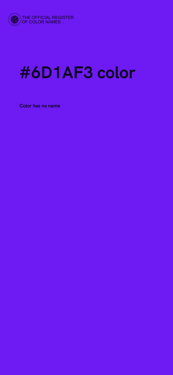 #6D1AF3 color image