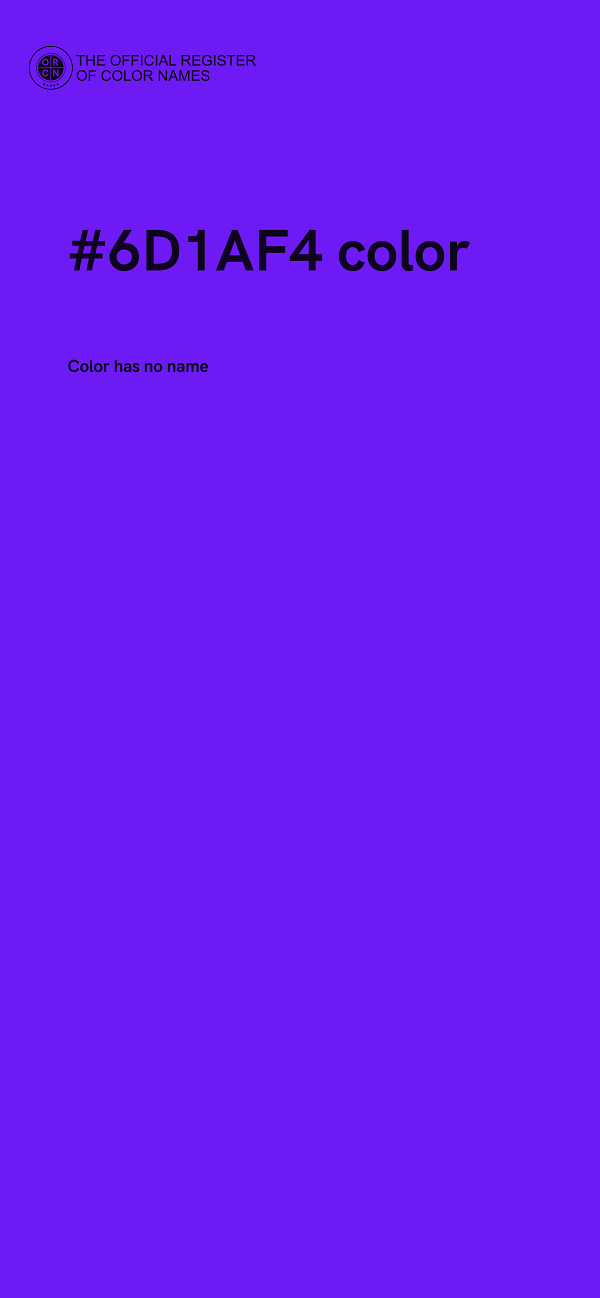 #6D1AF4 color image