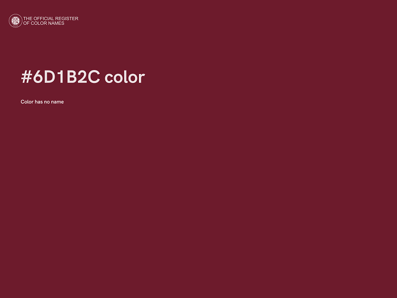 #6D1B2C color image