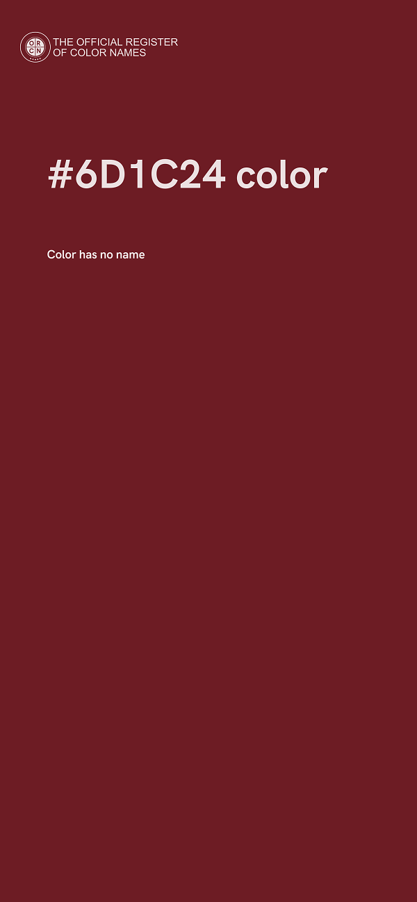 #6D1C24 color image
