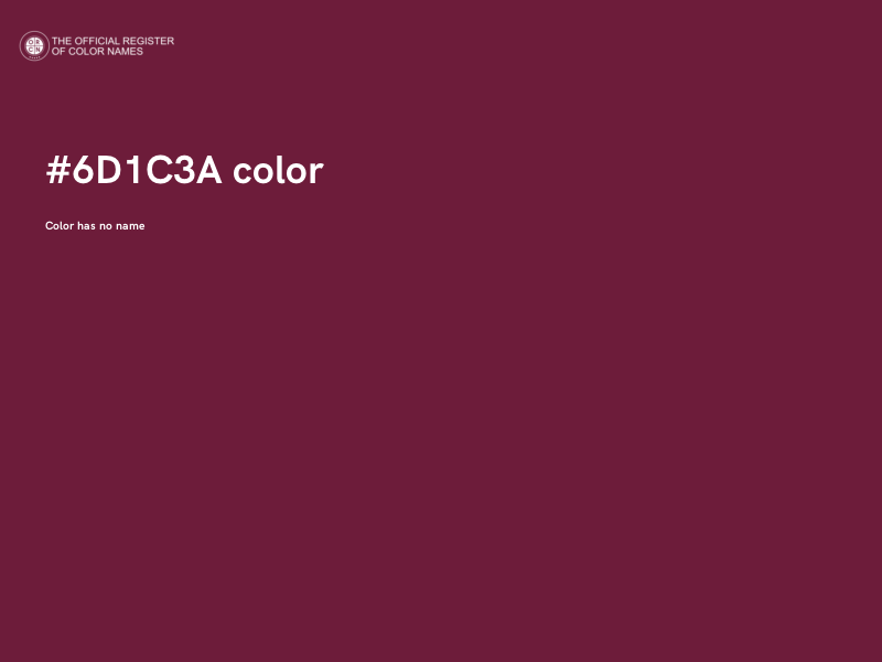 #6D1C3A color image
