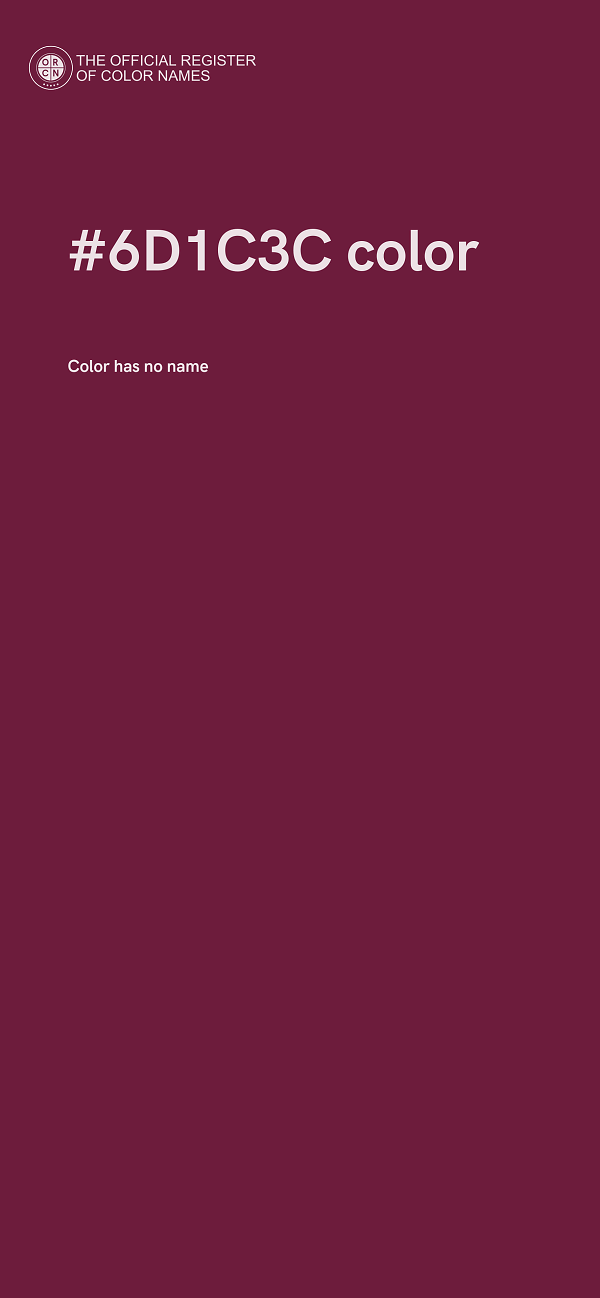 #6D1C3C color image