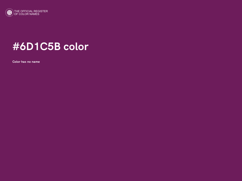 #6D1C5B color image