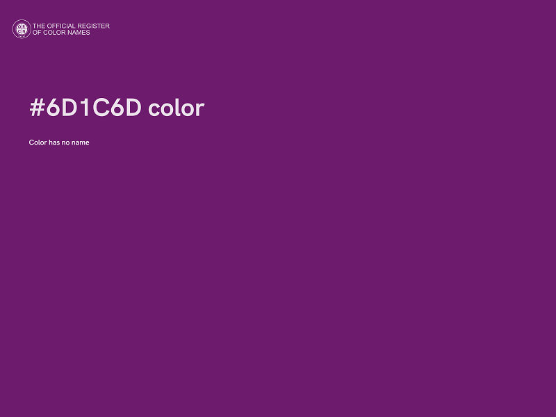 #6D1C6D color image