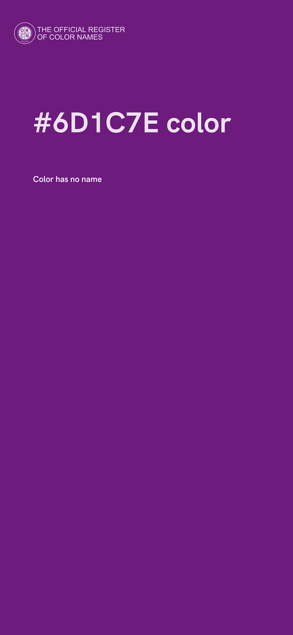 #6D1C7E color image