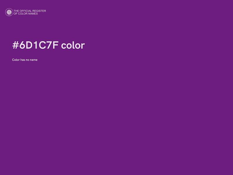 #6D1C7F color image