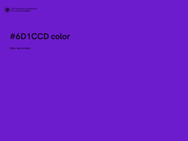 #6D1CCD color image