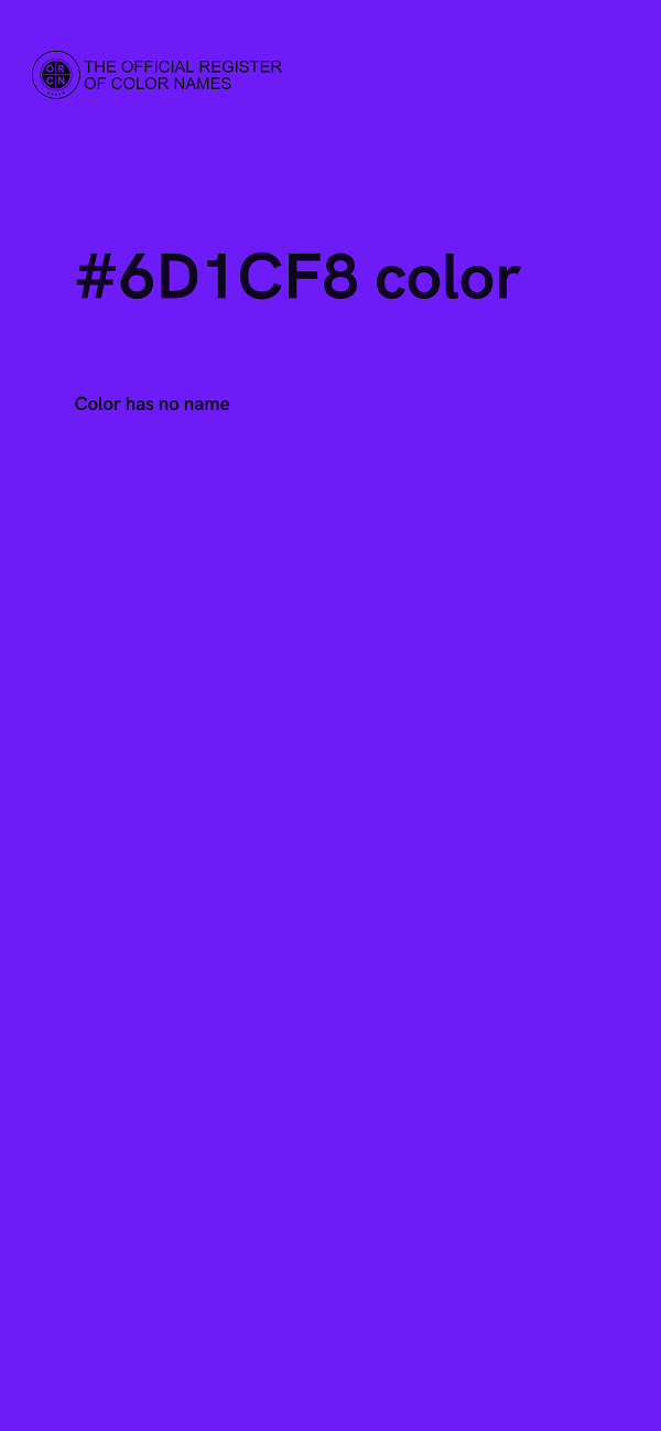#6D1CF8 color image