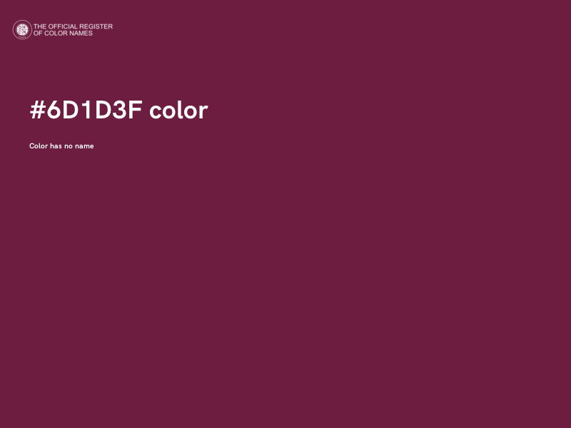 #6D1D3F color image