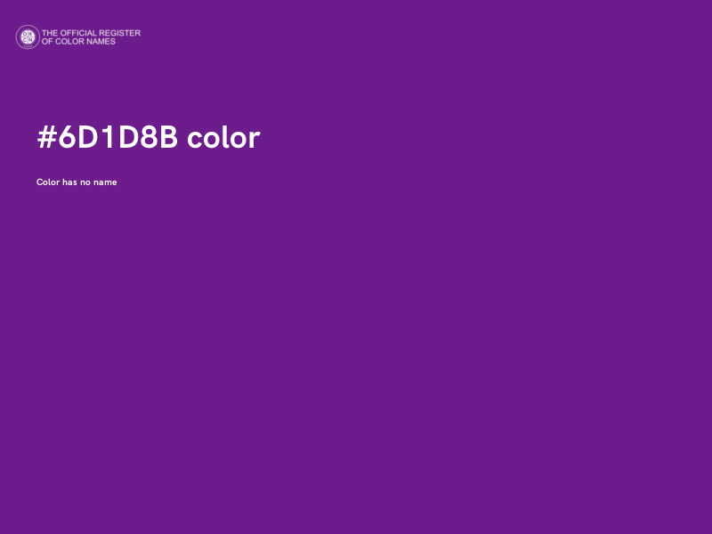 #6D1D8B color image