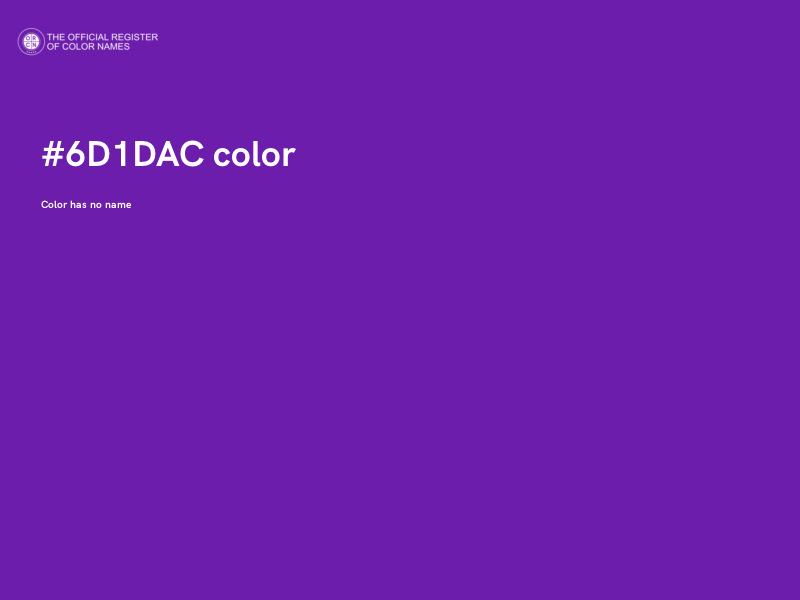 #6D1DAC color image