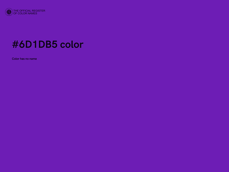 #6D1DB5 color image