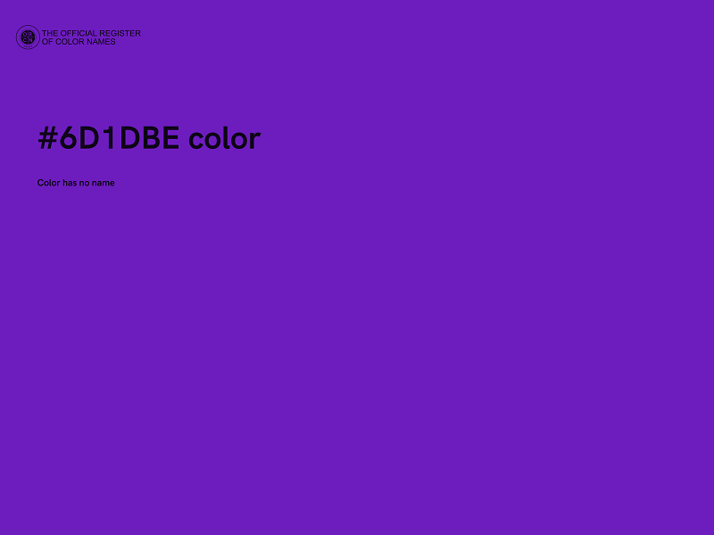 #6D1DBE color image