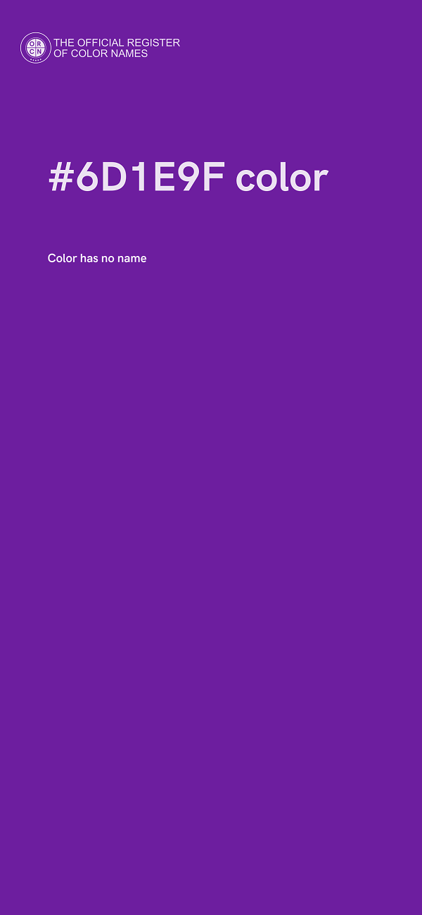 #6D1E9F color image