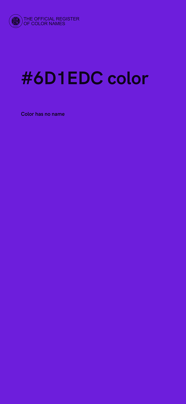 #6D1EDC color image