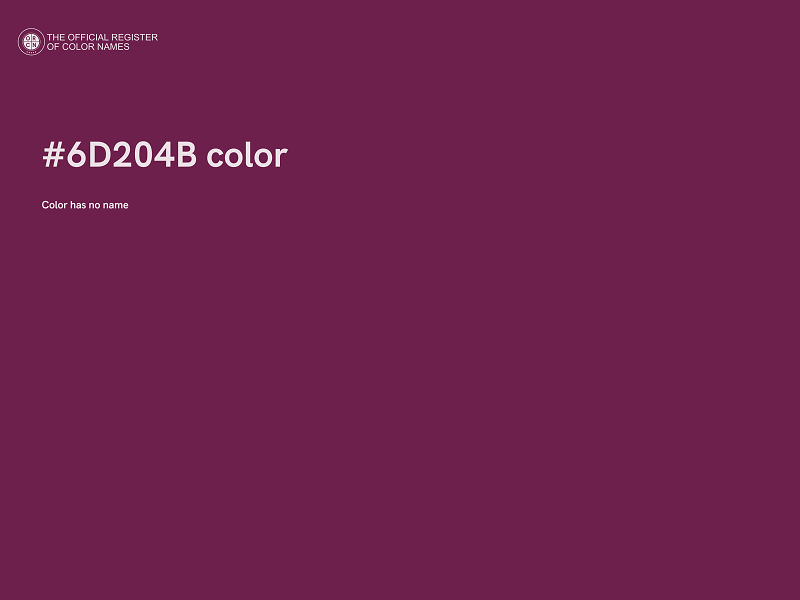 #6D204B color image