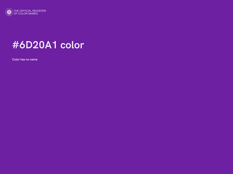 #6D20A1 color image