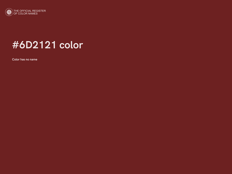 #6D2121 color image