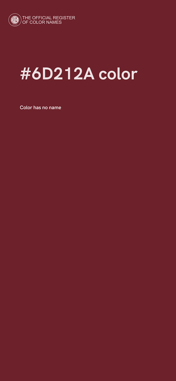 #6D212A color image