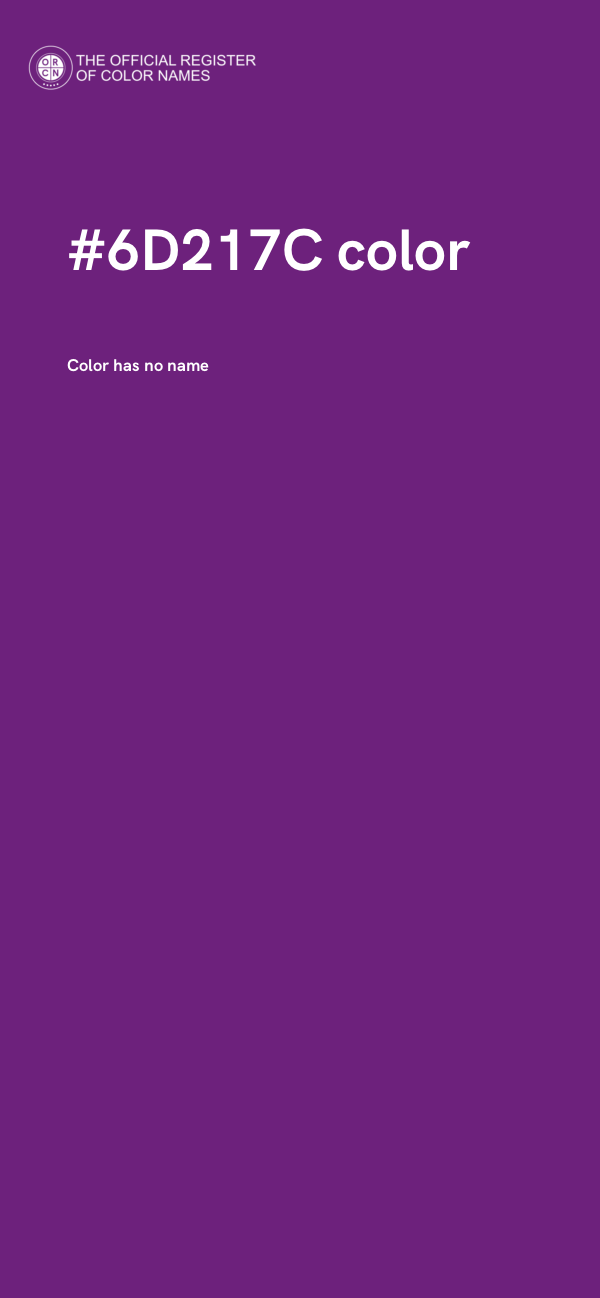 #6D217C color image