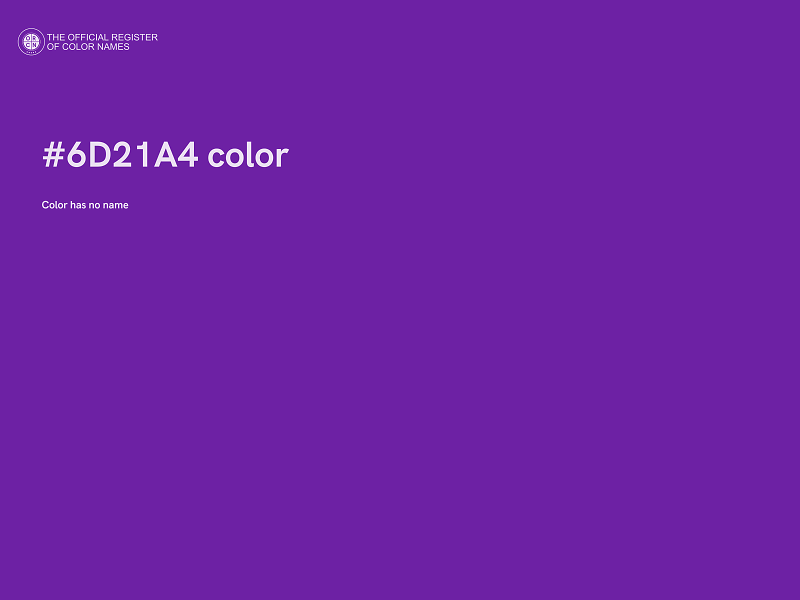 #6D21A4 color image
