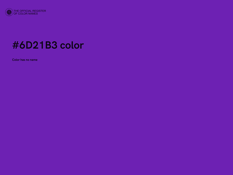 #6D21B3 color image