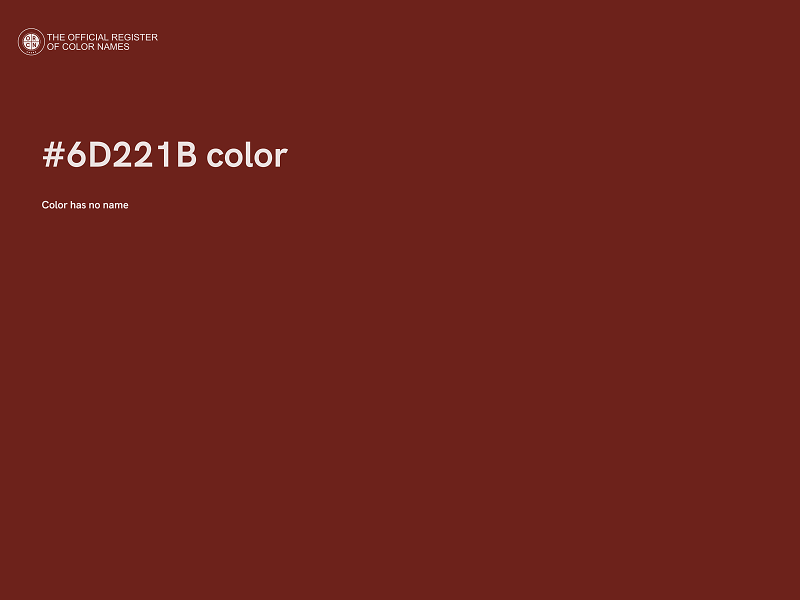 #6D221B color image