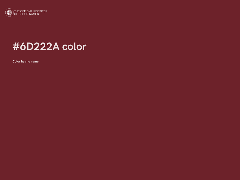 #6D222A color image