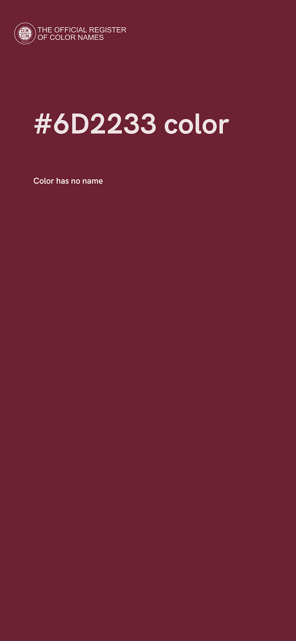#6D2233 color image