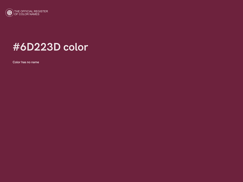 #6D223D color image