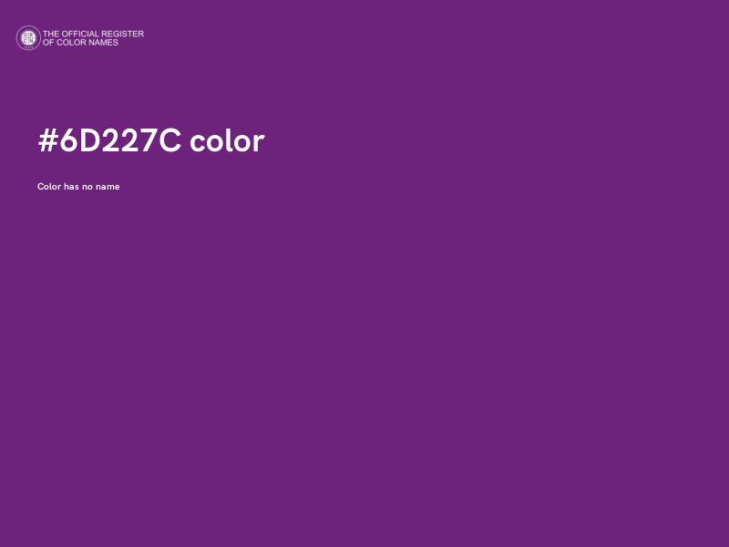 #6D227C color image