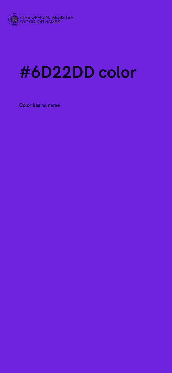 #6D22DD color image