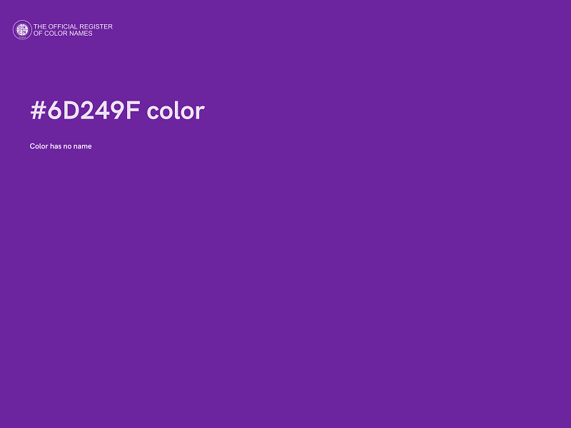 #6D249F color image