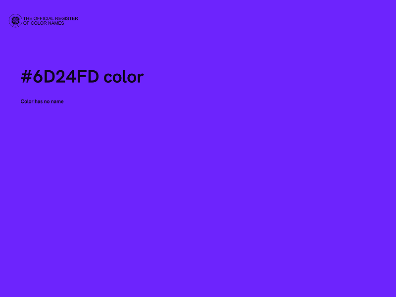 #6D24FD color image