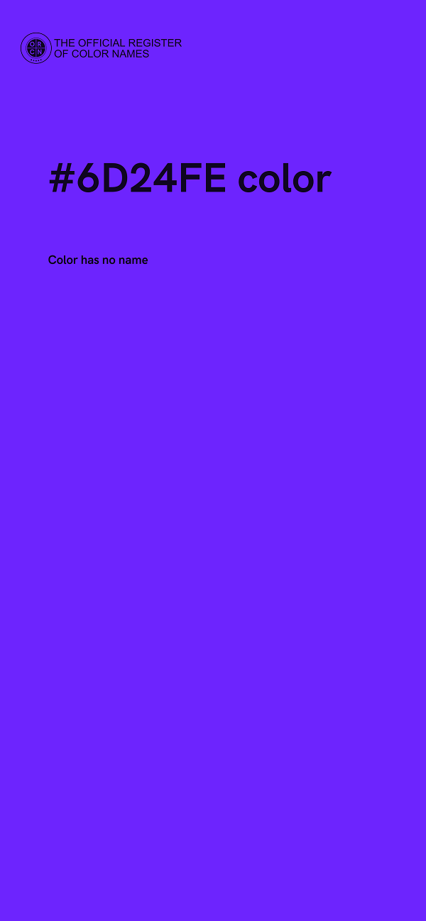 #6D24FE color image
