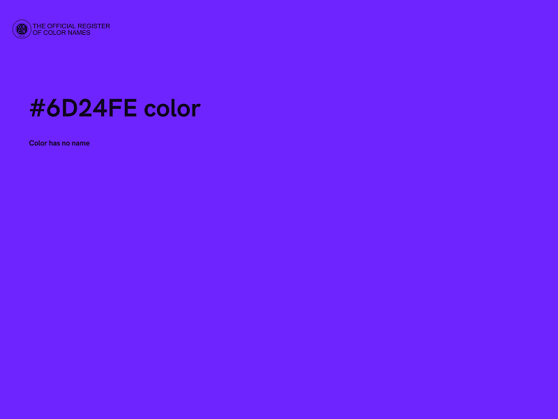 #6D24FE color image
