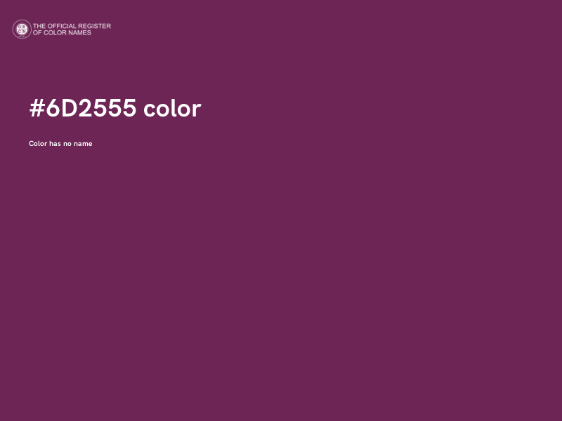 #6D2555 color image