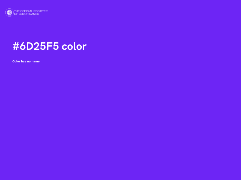 #6D25F5 color image