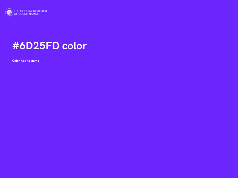 #6D25FD color image