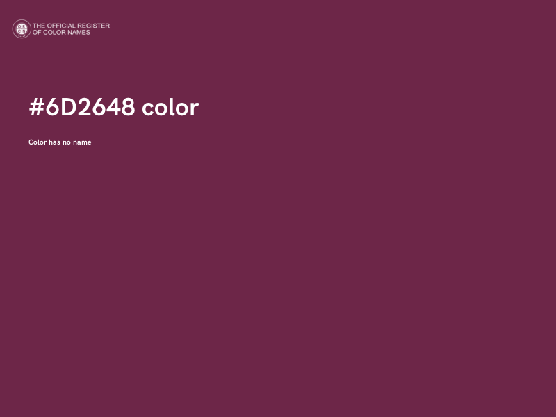 #6D2648 color image