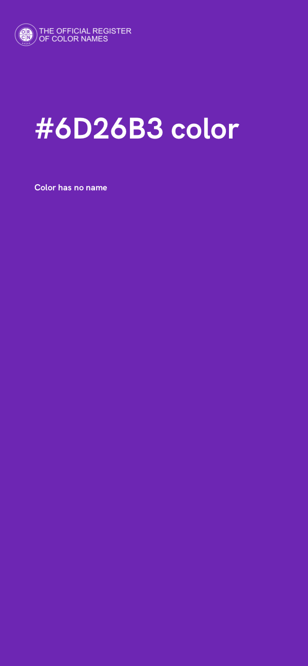 #6D26B3 color image